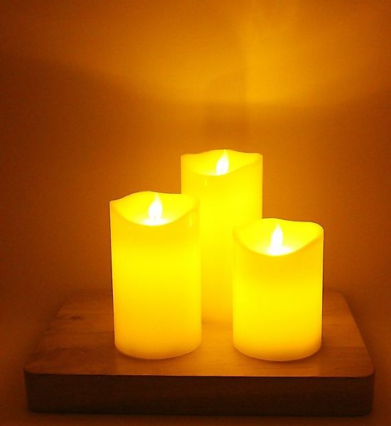 Luna24 simply great ideas... LED-Kerze Magische Kerze 3er Set mit Timer, 3e günstig online kaufen
