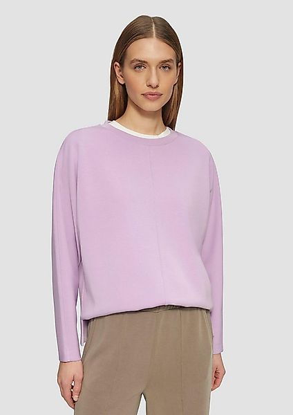 s.Oliver Sweatshirt Sweatshirt Sweatshirt aus Scuba mit Fledermausärmeln günstig online kaufen