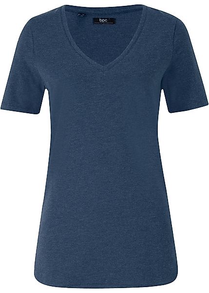 T-Shirt mit tiefem V-Ausschnitt günstig online kaufen