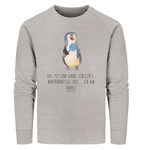 Mr. & Mrs. Panda Longpullover Pinguin Lolli Größe L - Heather Grey - Gesche günstig online kaufen