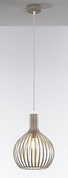 casa NOVA Pendelleuchte casa NOVA Pendelleuchte COLLIN II DH 28x37 cm beige günstig online kaufen