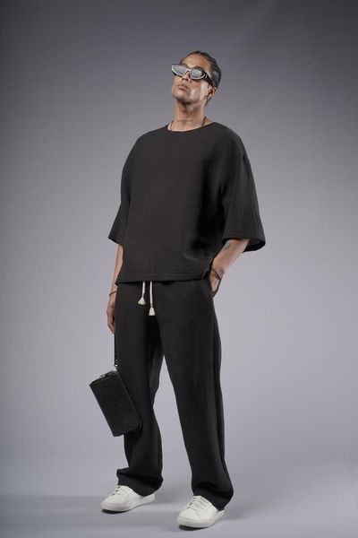 Denim Distriqt Freizeitanzug Feiner Leinen Oversized günstig online kaufen