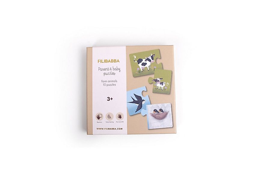 FILIBABBA Puzzle Filibabba Lernpuzzle – 5 Motive: Zählen, Tiere, Wohnen & Z günstig online kaufen