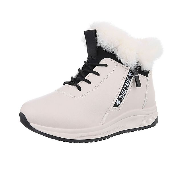 Ital-Design Damen Snowboots Freizeit Snowboots (87214547) Flach Plateaustie günstig online kaufen