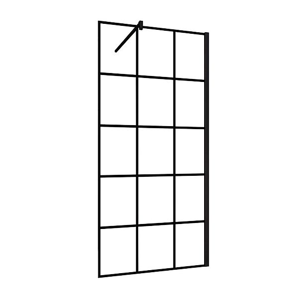 Duschparadies 100 x 200cm Walk in Duschwand 8mm Nano Glas Dusche Duschtrenn günstig online kaufen
