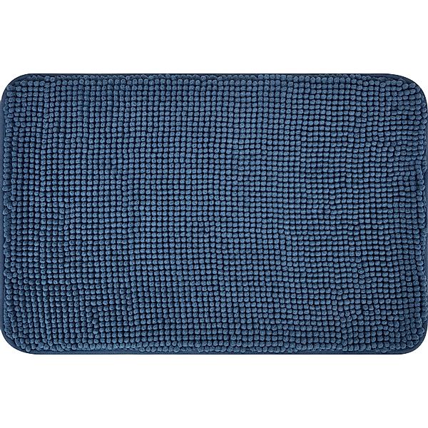 baliv Badematte 40 cm x 60 cm Polyester Dunkelblau günstig online kaufen