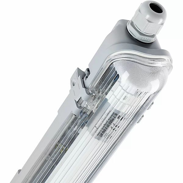 LED-Feuchtraumleuchte 9 W mit Rohr Grau günstig online kaufen