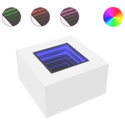 vidaXL Couchtisch LED-Couchtisch Weiß 60x60x40 cm günstig online kaufen