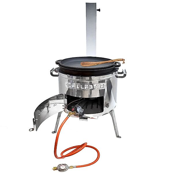Grillpeter Utschak Set MultiFlame mit Kazan 15L und Deckel-Pfanne aus Gusse günstig online kaufen