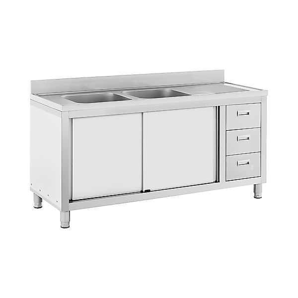 Royal Catering Spülenschrank 160 x 60 günstig online kaufen