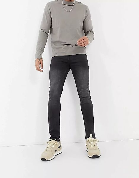 Tom Tailor – Culver – Jeans mit engem Schnitt in verwaschenem Schwarz günstig online kaufen