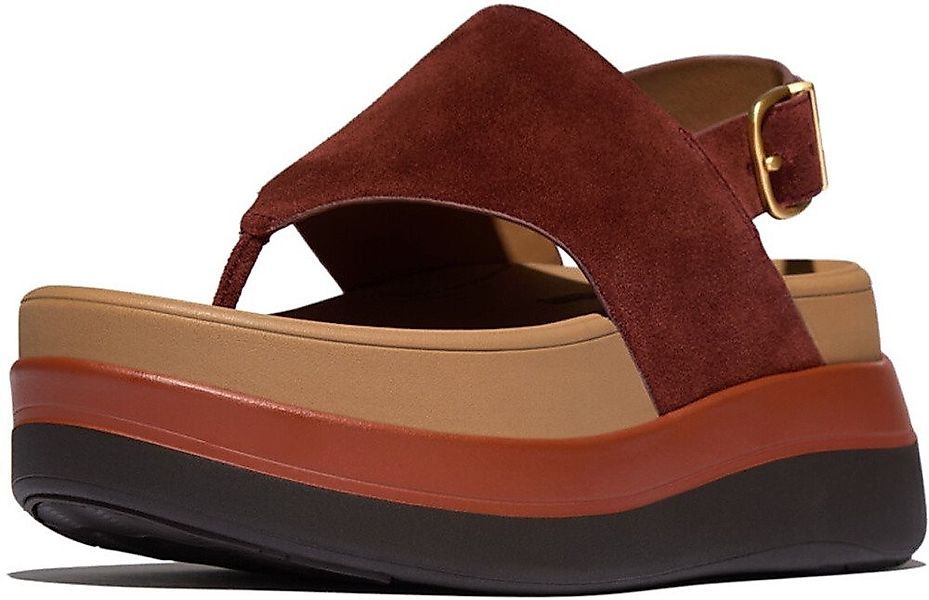 Fitflop F-Mode Stack Suede Back-Strap Toe-Post Sandals Sandale günstig online kaufen