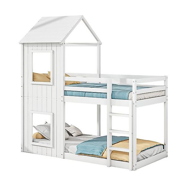 OKWISH Kinderbett Hausbett Etagenbett (Hausbett für Mädchen und Jungen, Sta günstig online kaufen