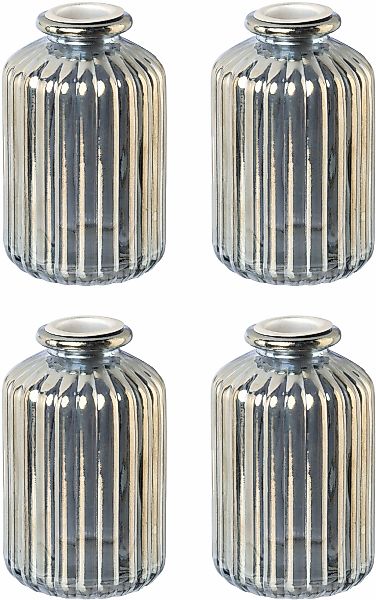 Creativ deco Kerzenhalter "Weihnachtsdeko" Glas mit hübscher Reliefstruktur günstig online kaufen