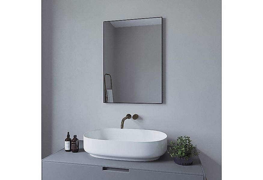 AQUABATOS Badspiegel Wandspiegel Dekospiegel Spiegel schwarz Flur Bad groß günstig online kaufen