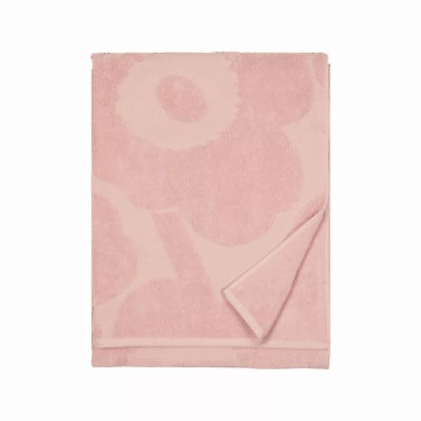 Badetuch Unikko textil rosa / 70 x 150 cm - Marimekko - Rosa günstig online kaufen