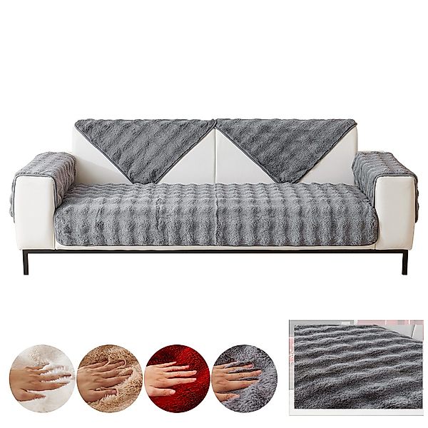 BTTO Sofaschoner Hussen Rutschfeste Überwurf Einfarbig günstig online kaufen