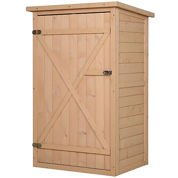 Outsunny Geräteschuppen mit Regalböden für Garten 75 x 56 x115 cm günstig online kaufen