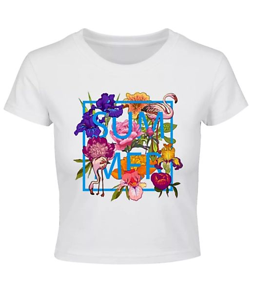 Summer Flowers Sign · Crop T-Shirt günstig online kaufen
