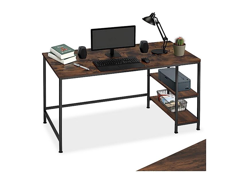 tectake Schreibtisch Computer-Schreibtisch (1-St., 1 tlg), Geradliniger Com günstig online kaufen