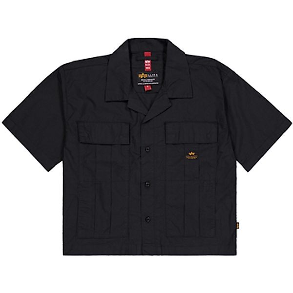 Alpha Industries  Blusen Short Sleeve Cargo Shirt Wmn - black günstig online kaufen