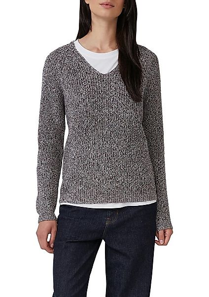 s.Oliver Strickpullover mit V-Ausschnitt, meliert günstig online kaufen