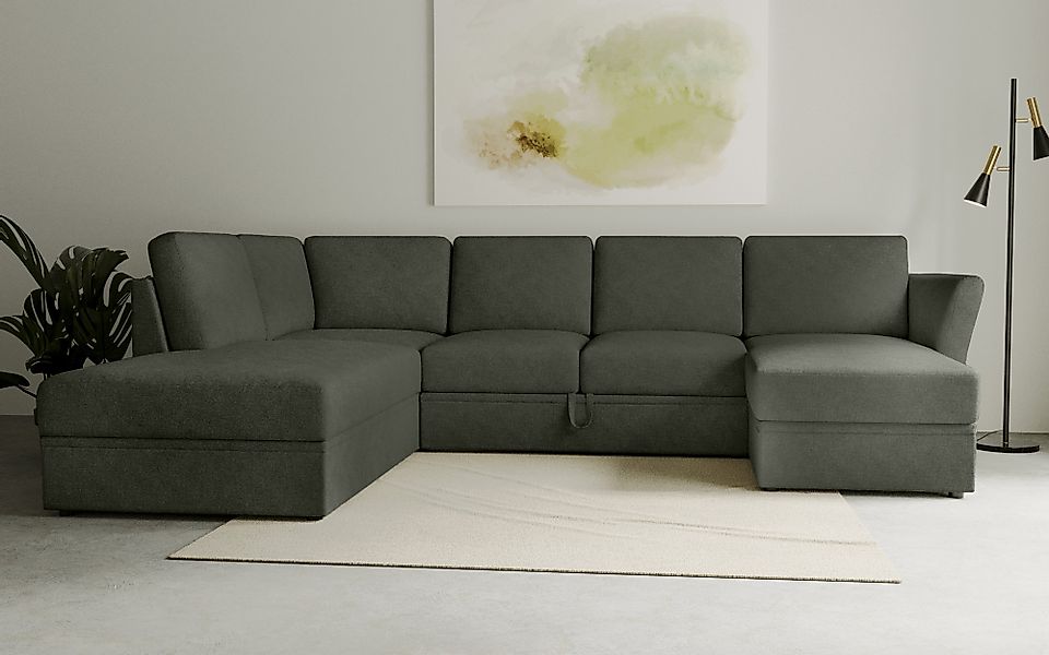 Home affaire Wohnlandschaft »Lavars Schlafsofa« mit Bettfunktion und Staura günstig online kaufen