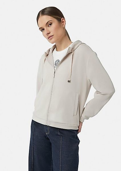 Comma Sweatjacke Verkürzte Sweatjacke mit Kapuze günstig online kaufen