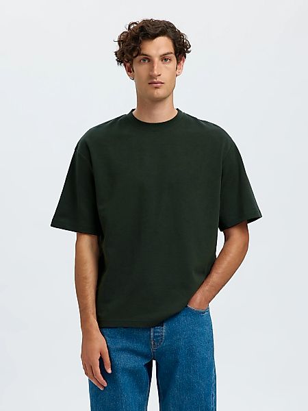 SELECTED HOMME Rundhalsshirt "SLHLOOSEOSCAR SS O-NECK TEE NOOS" günstig online kaufen