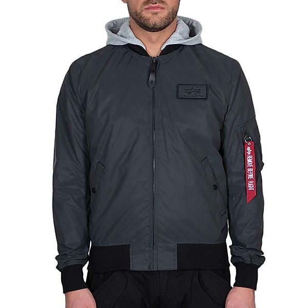 Alpha Industries Ma-1 Lw Hood Reflective Jacke XL Black günstig online kaufen