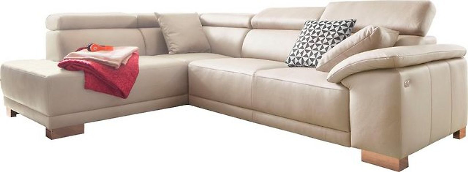 3C Candy Ecksofa "Menorca modern und bequem, OTTOs Choice, L-Form", Kopftei günstig online kaufen