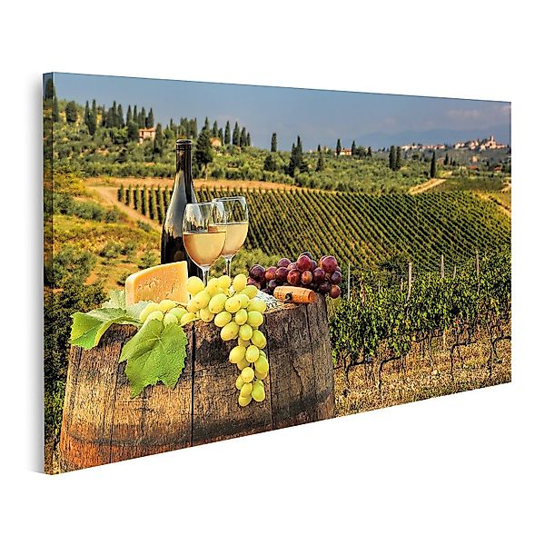 islandburner Leinwandbild Bild auf Leinwand Weißwein günstig online kaufen