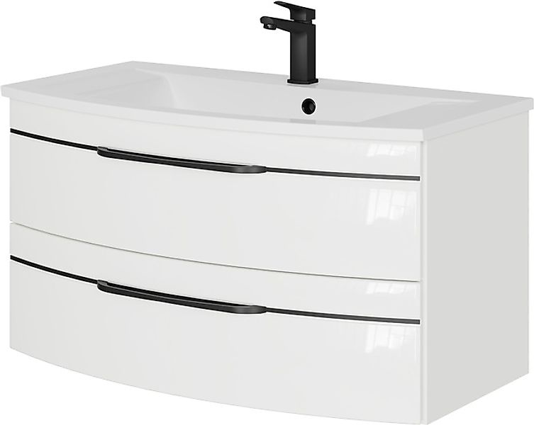 Saphir Waschtisch »Serie 7045 Mineralmarmor-Waschtisch und Unterschrank, 91 günstig online kaufen