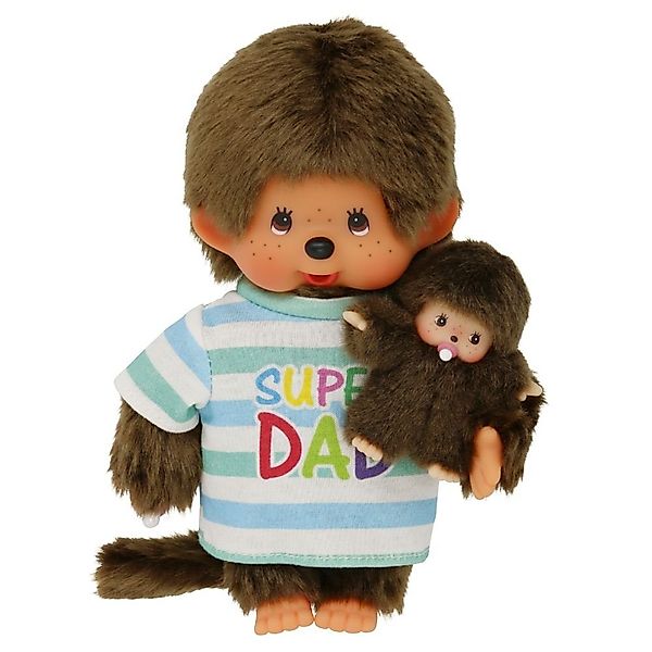 Monchhichi Plüschfigur Super Dad mit Kind günstig online kaufen