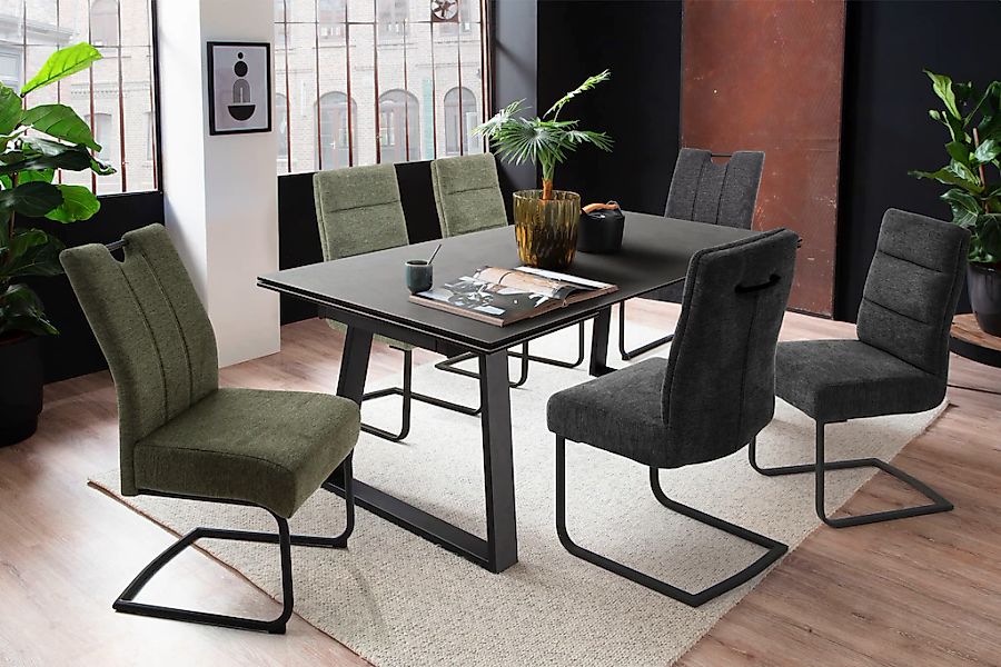 MCA furniture Freischwinger »LIMASSOL«, Chenille, (Set, 2Stck.), Stuhl bela günstig online kaufen