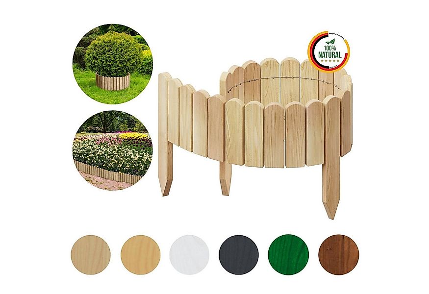 Floranica Palisade Flexible Rollborder Beeteinfassung Beetumrandung Rasenka günstig online kaufen