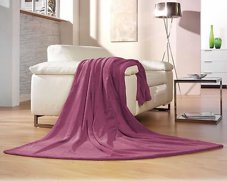 Wohndecke Memphis, Gözze, in tollen Unifarben, günstig online kaufen