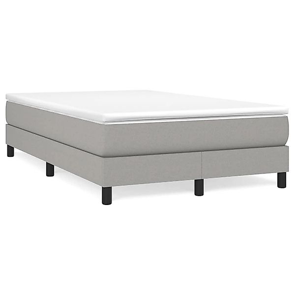 vidaXL Boxspringbett Hellgrau 120x200 cm Stoff1396566 günstig online kaufen