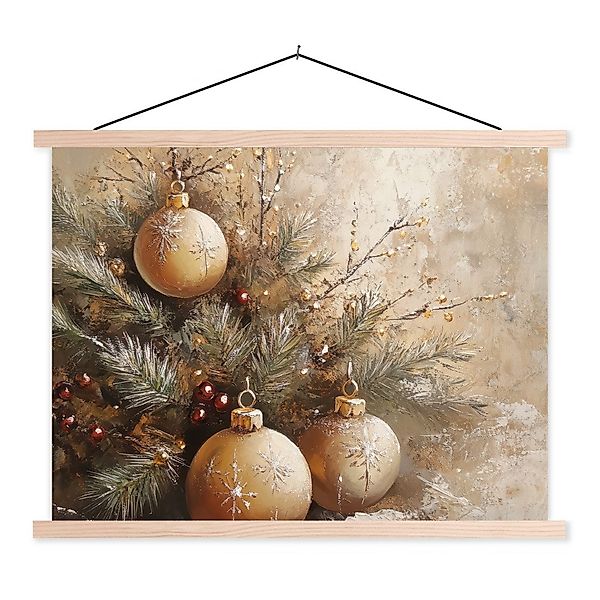 MuchoWow Poster Weihnachten - Kugeln - günstig online kaufen