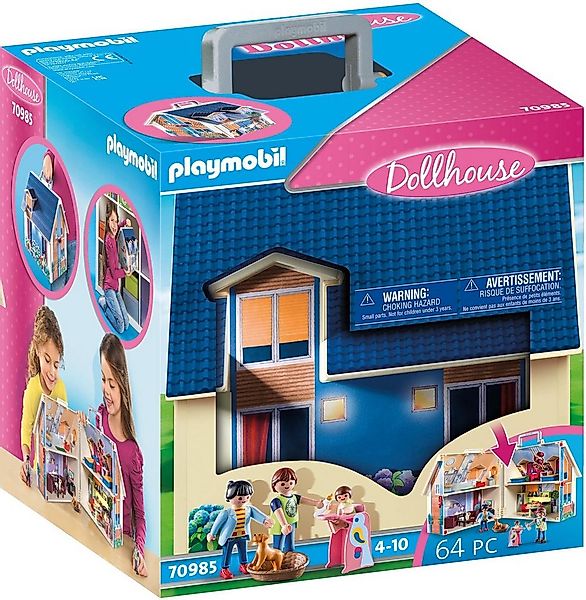 Playmobil® Mitnehm-Puppenhaus (70985), Dollhouse Konstruktions-Spielset, (6 günstig online kaufen