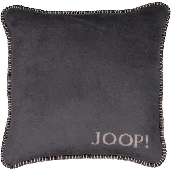 JOOP! Kissenhülle Uni-Doubleface - Größe: 50x50 cm - Farbe: Anthrazit-Taupe günstig online kaufen