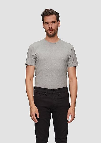 s.Oliver BLACK LABEL Kurzarmshirt T-Shirt aus Baumwollstretch günstig online kaufen