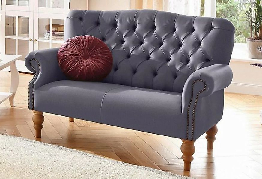 Home affaire Chesterfield-Sofa "Lord", mit echter Chesterfield-Knopfheftung günstig online kaufen