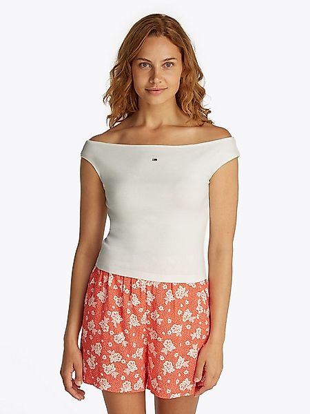 Tommy Jeans Tanktop TJW BOAT NECK TOP SS EXT mit Logostickerei günstig online kaufen