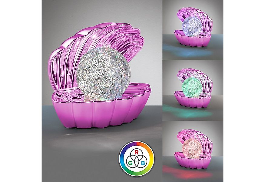 Reality Leuchten LED Tischleuchte SHELLY, Deko Tischlampe in Muschelform mi günstig online kaufen