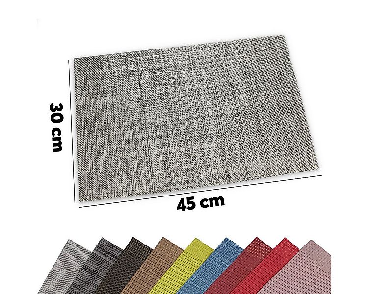 matches21 HOME & HOBBY Platzset Tischsets ELEGANCE 8er Set Blau als Tischun günstig online kaufen