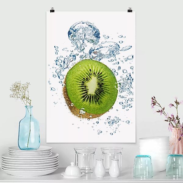 Poster - Hochformat Kiwi Bubbles günstig online kaufen