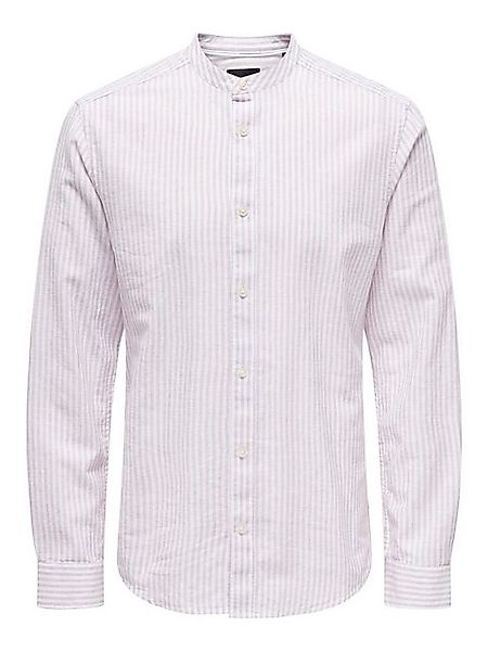 ONLY & SONS Langarmhemd Leichtes Leinen Hemd Langarm Slim Fit ONSCAIDEN LS günstig online kaufen