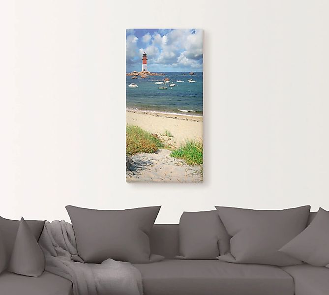 Artland Wandbild »Blick von den Dünen«, Küste, (1 St.), als Leinwandbild, P günstig online kaufen