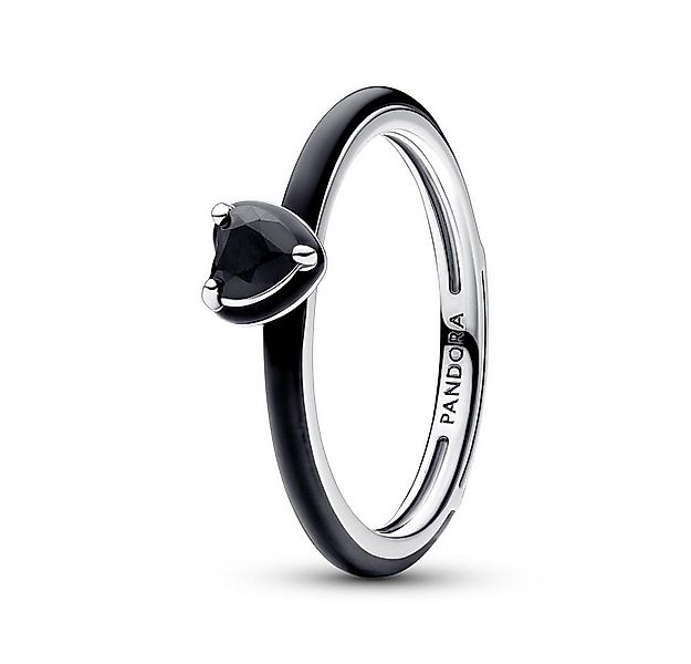 Pandora Silberring Black Chakra Heart Ring aus 925er Silber mit Emaille von günstig online kaufen